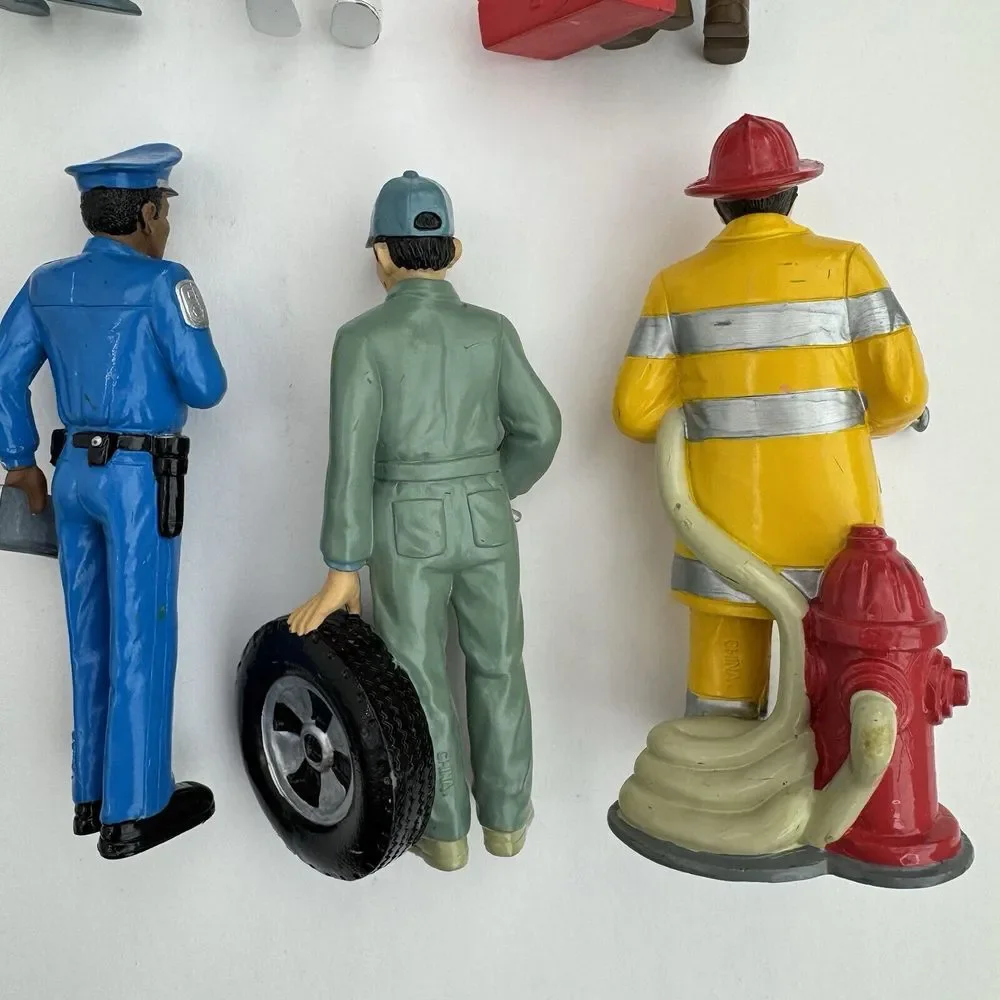 11 Vtg‎ Lakeshore Learning Career Figures Fireman Chef Doctor Teacher Police….